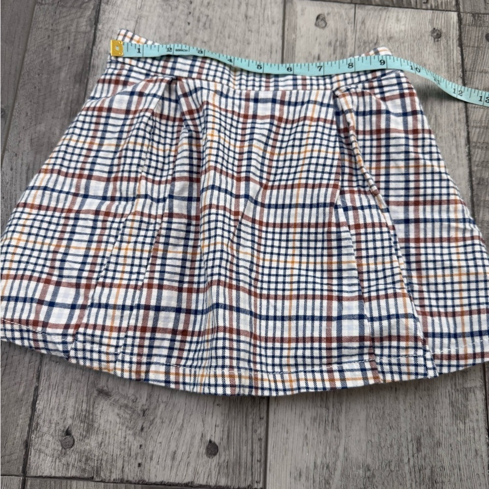 Janie & Jack Moonlight Blue Brown Plaid Schoolgirl Skirt Preppy Pleated 3 - Picture 9 of 9